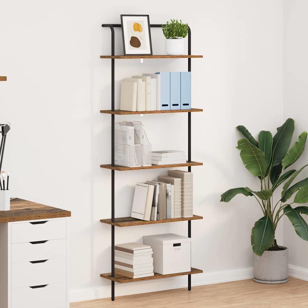 Sonoma Gray Bookcase 60 x 24 x 168 cm