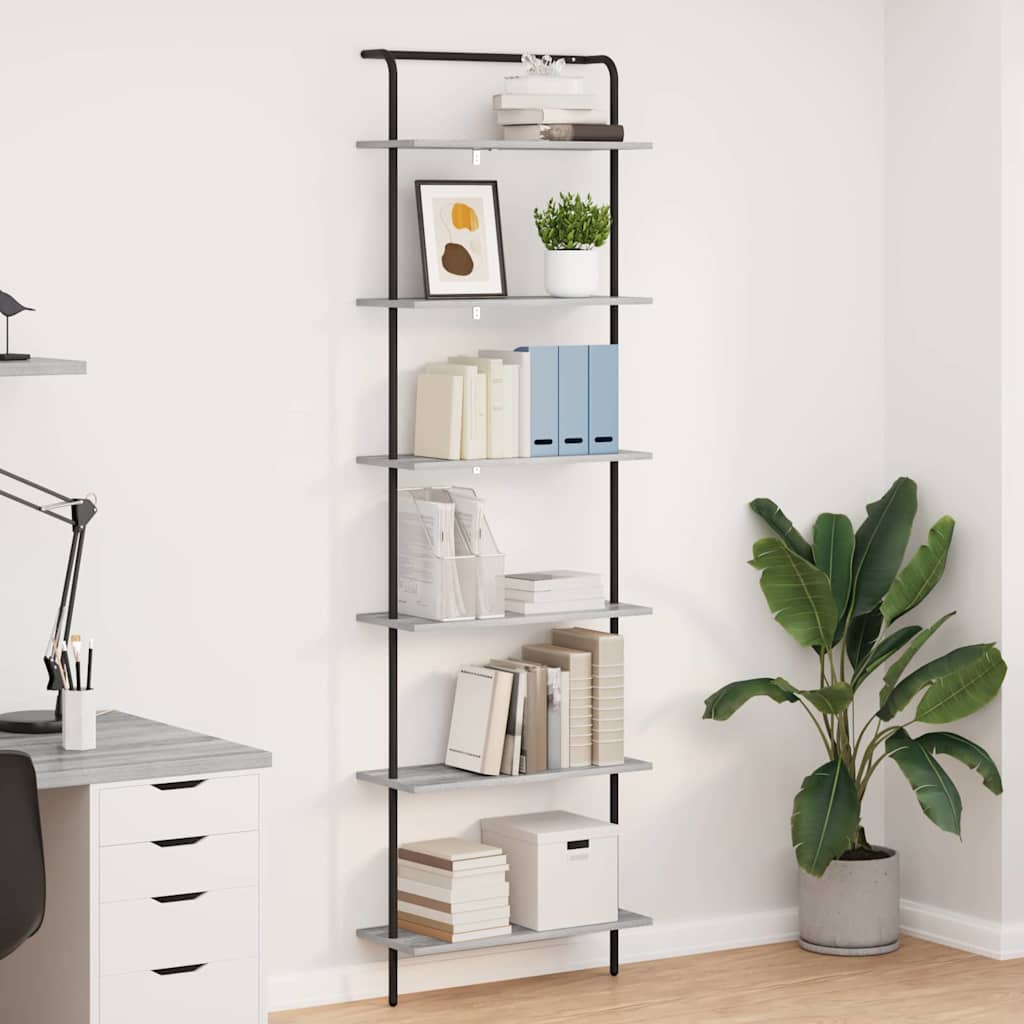 Sonoma Gray Bookcase 60 x 24 x 168 cm
