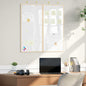 Tablero de Anuncios 100 x 100 x 1,4 cm Madera maciza de pino