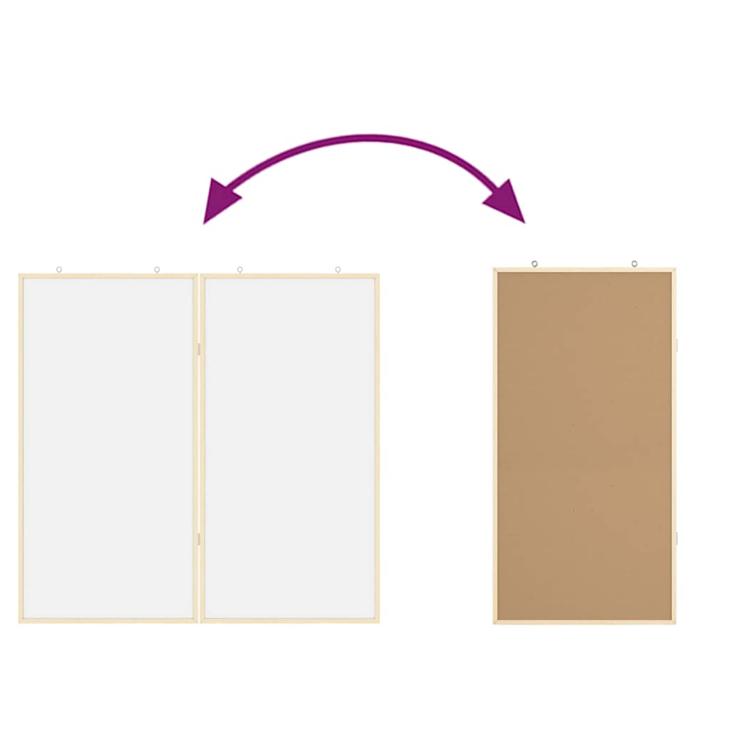 Tablero de Anuncios 100 x 100 x 1,4 cm Madera maciza de pino