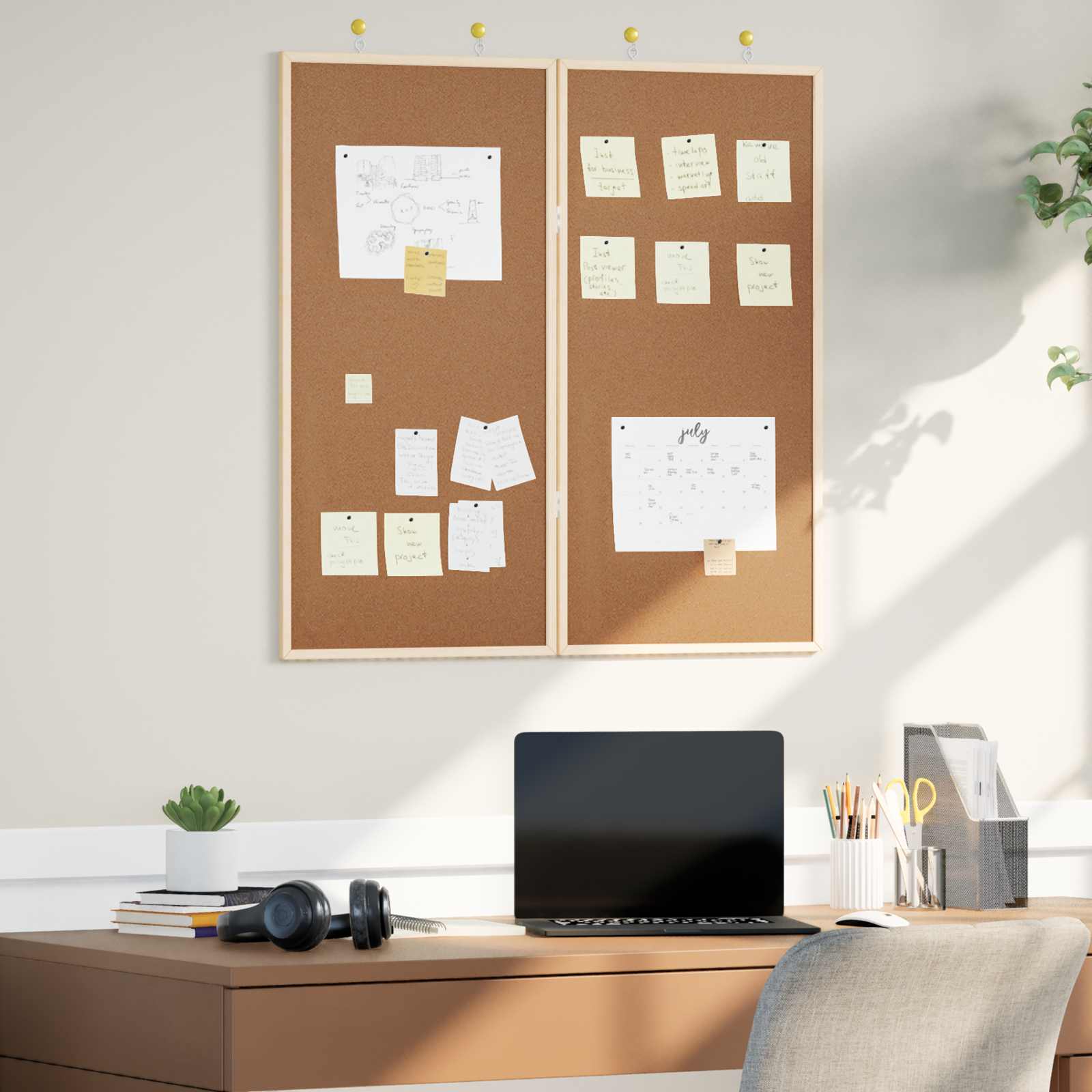 Tablero de Anuncios 100 x 100 x 1,4 cm Madera maciza de pino
