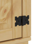 Armario con estante SKI 4 pcs Marrón Miel Madera de pino macizo