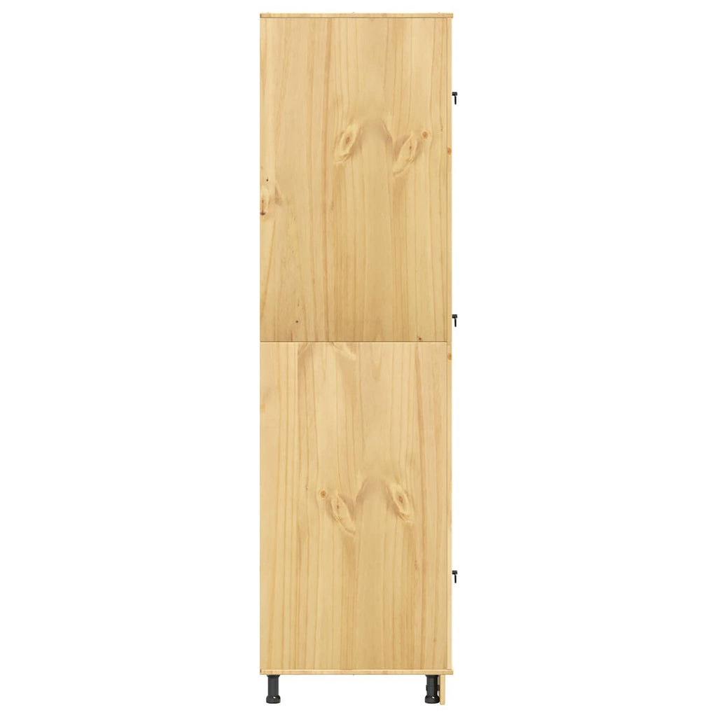 Armario con cajón SKI 9 pcs Marrón Miel Madera de pino macizo