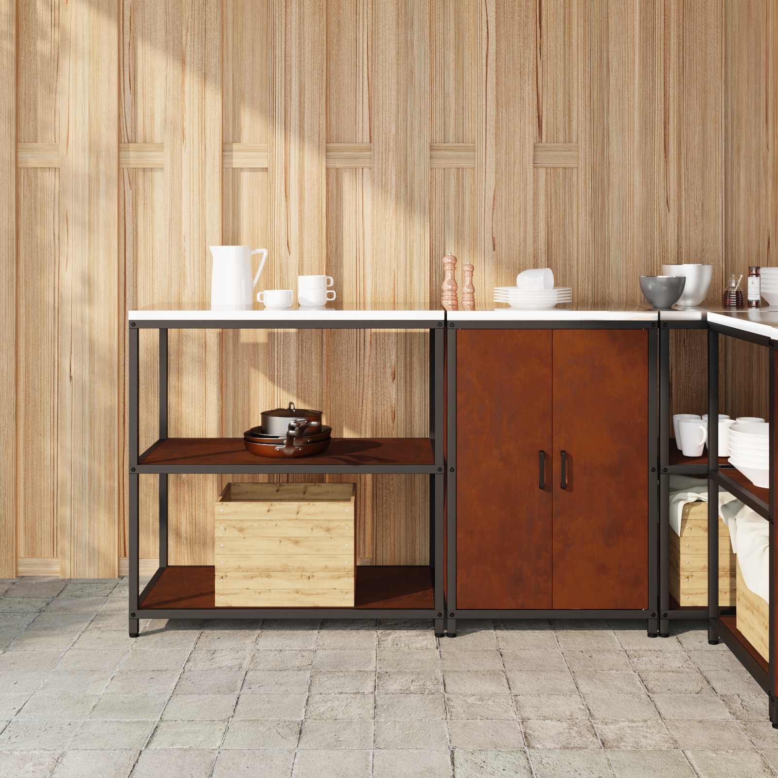 HATTEM Kitchen Storage Set 2 pcs