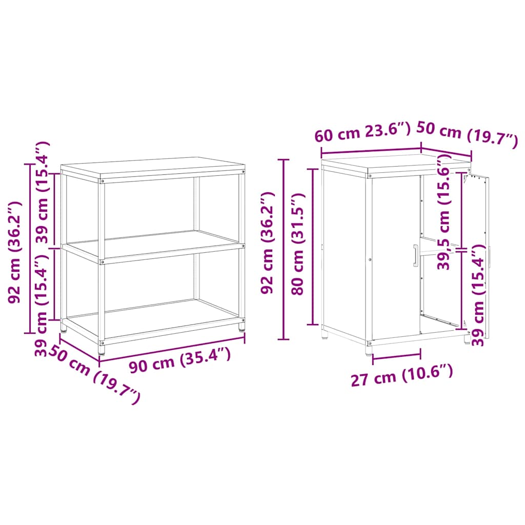 Juego de Almacenamiento de Cocina HATTEM 3 pcs