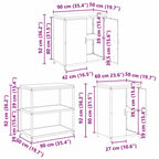 Juego de Almacenamiento de Cocina HATTEM 3 pcs