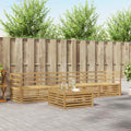 Conjunto de sofás de exterior 5 pcs Blanco