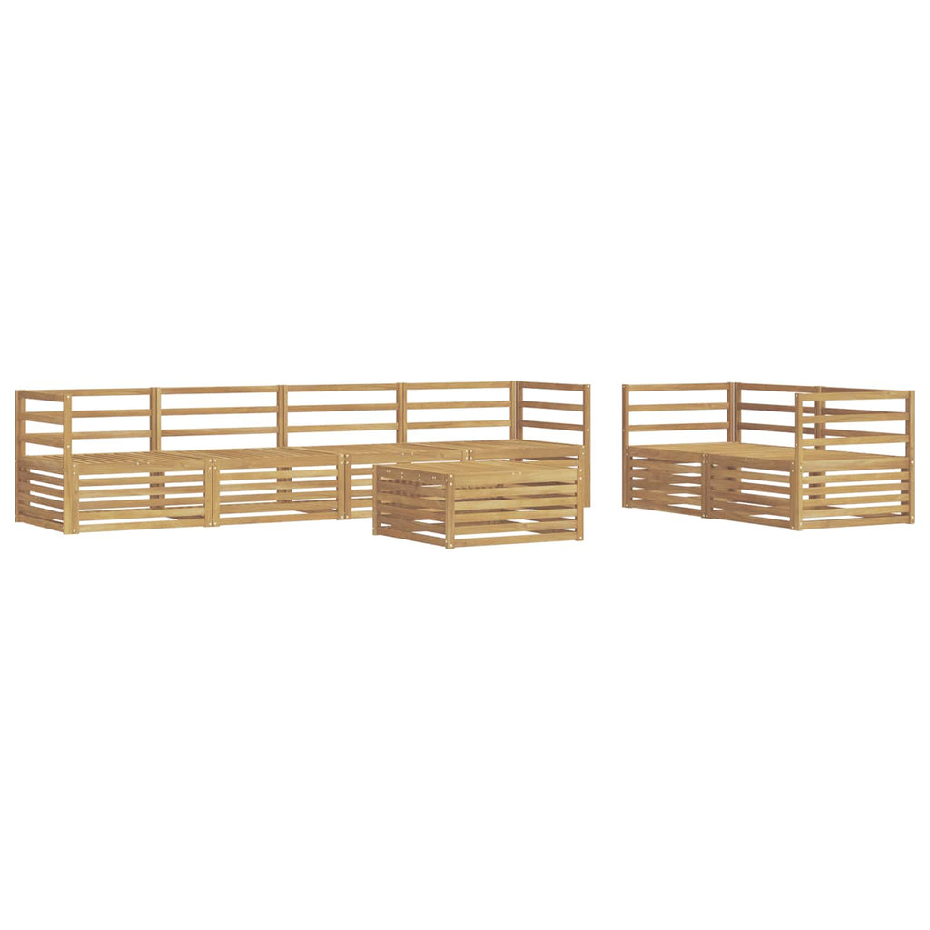 Conjunto de sofás de exterior 7 pcs Blanco 79 x 79 x 37 cm