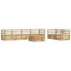 Conjunto de sofás de exterior 7 pcs Blanco 79 x 79 x 37 cm