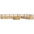 Conjunto de sofás de exterior 8 pcs Blanco 79 x 79 x 37 cm