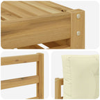 Conjunto de sofás de exterior 8 pcs Blanco y Crema