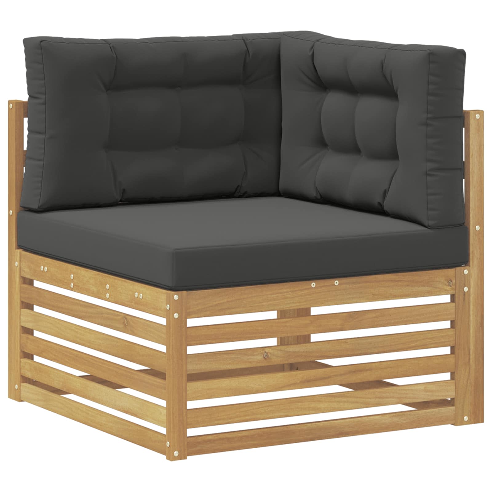 Conjunto de sofás de exterior 8 pcs Blanco y Antracita