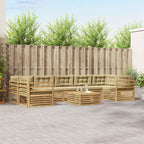 Conjunto de sofás de exterior 8 pcs Blanco y Antracita