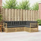 Conjunto de sofás de exterior 4 pcs