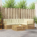Conjunto de sofás de exterior 6 pcs