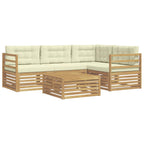 Conjunto de sofás de exterior 6 pcs