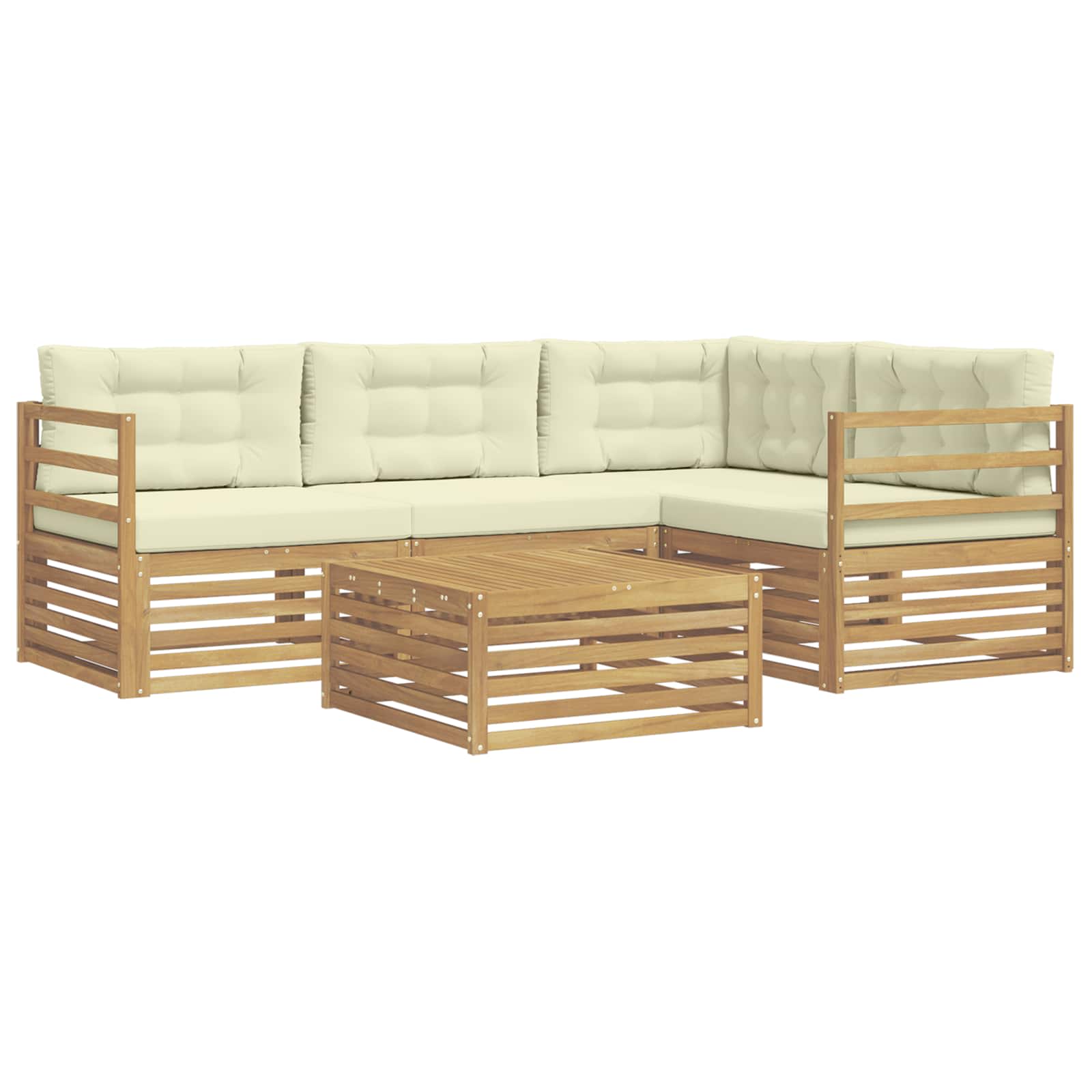 Conjunto de sofás de exterior 6 pcs