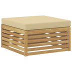 Conjunto de sofás de exterior 7 pcs y Beige