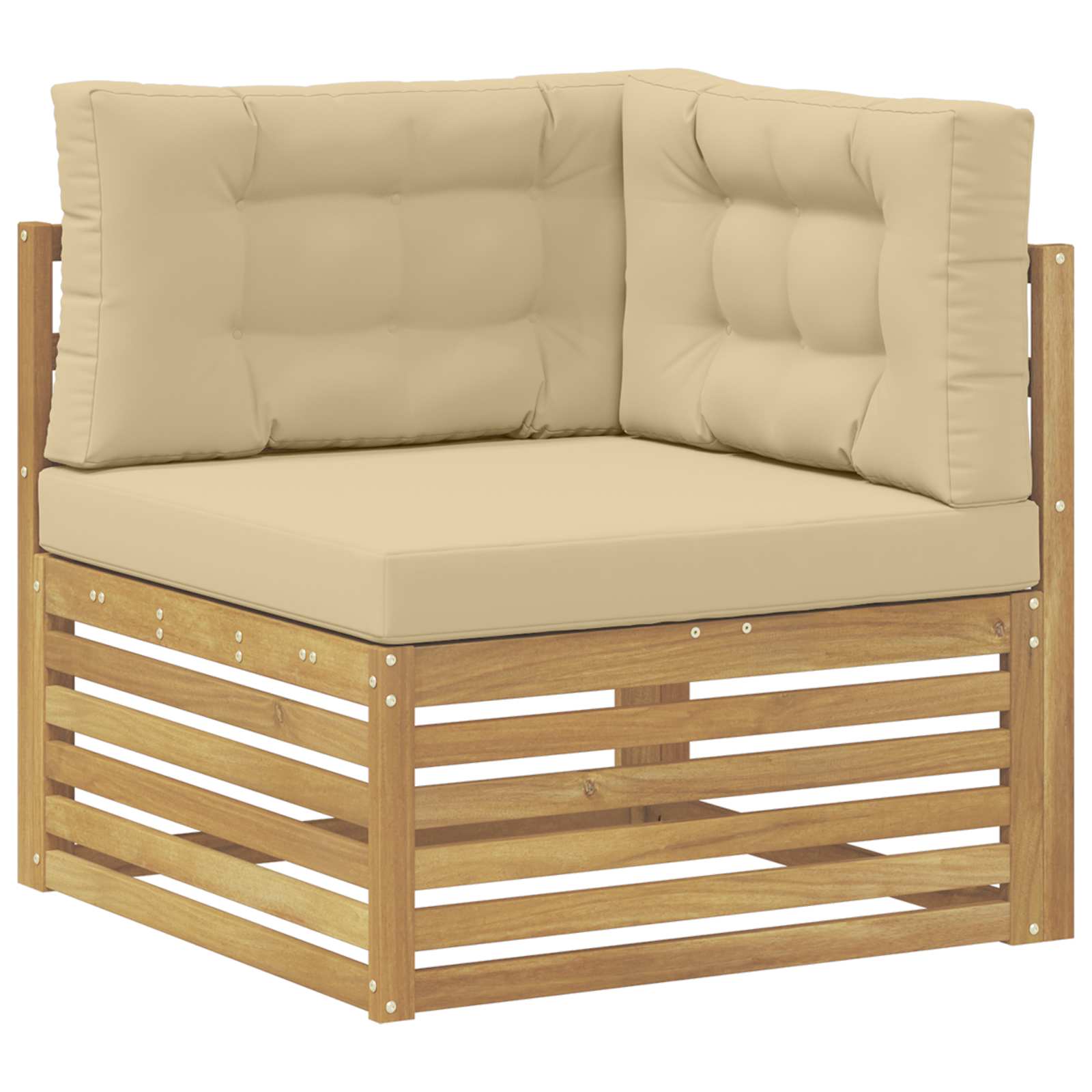 Conjunto de sofás de exterior 7 pcs y Beige