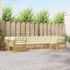 Conjunto de sofás de exterior 7 pcs Blanco y Antracita