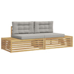Conjunto de sofás de exterior Blanco 230,5 x 83 x 73 cm