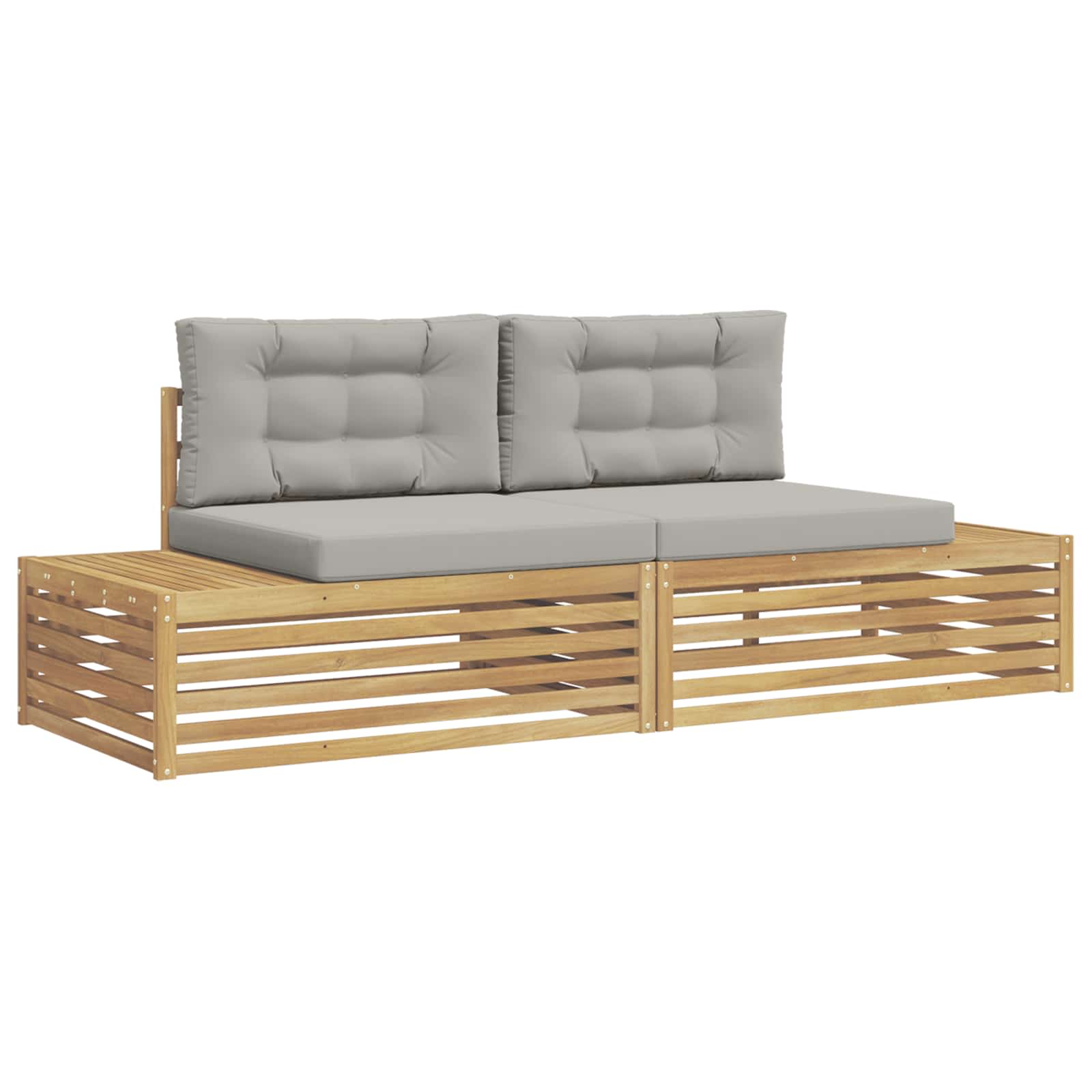Conjunto de sofás de exterior Blanco 230,5 x 83 x 73 cm