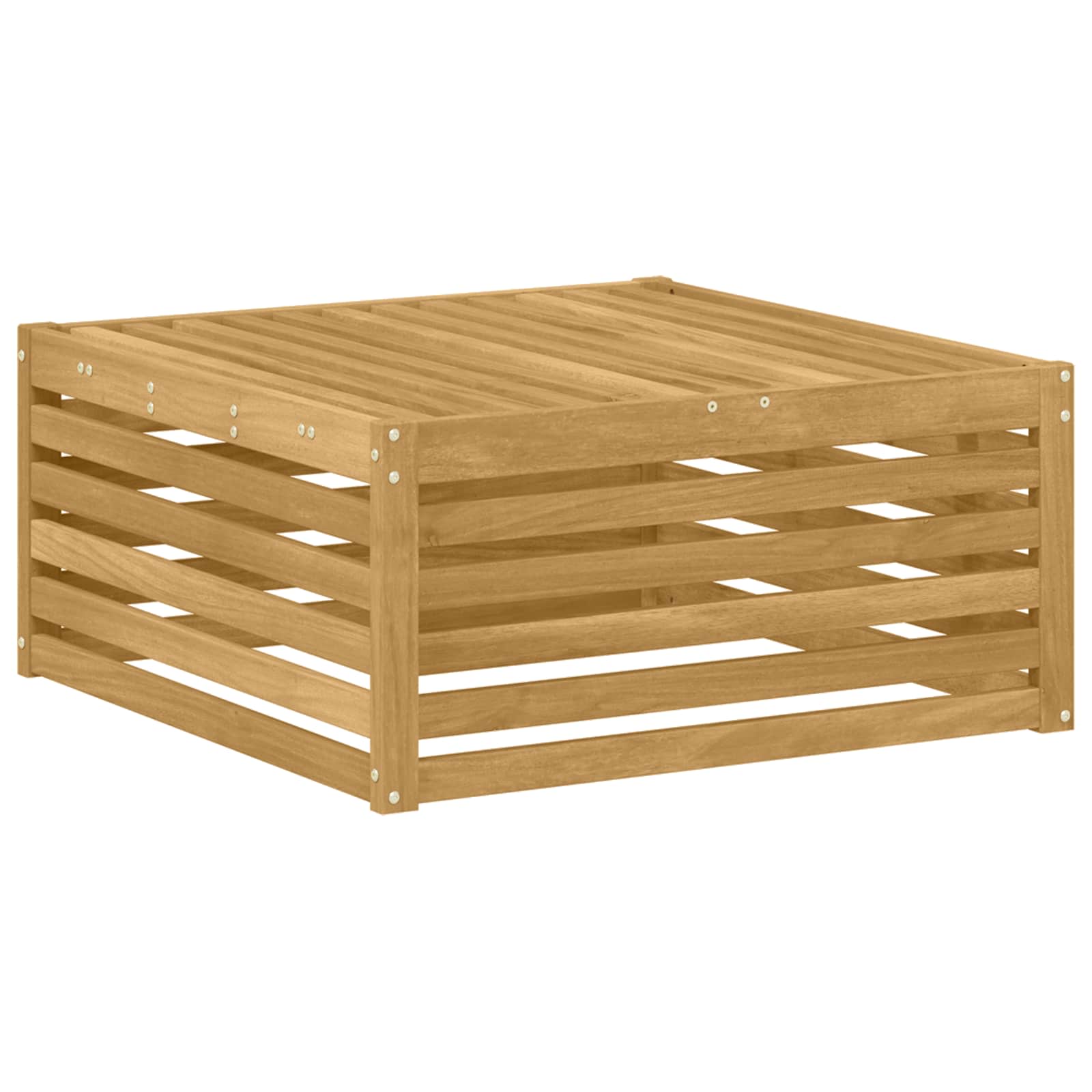 3 Pieza Conjunto de sofás de exterior Poliéster Blanco