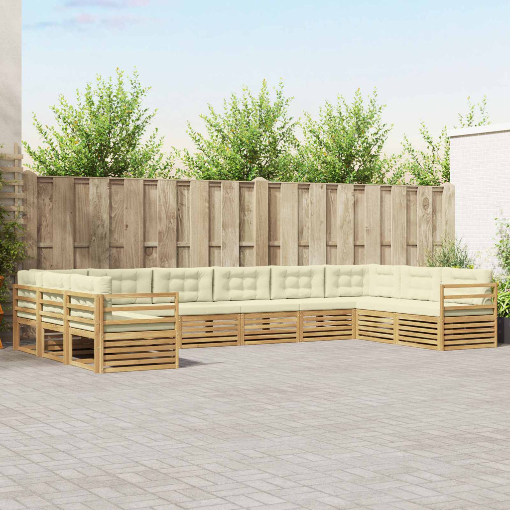 Conjunto de sofás de exterior 4 pcs