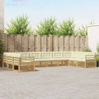 Conjunto de sofás de exterior 4 pcs