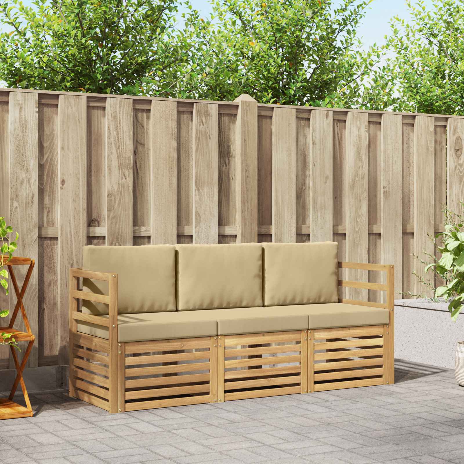 Juegos de sofás Madera de Acacia Sólida