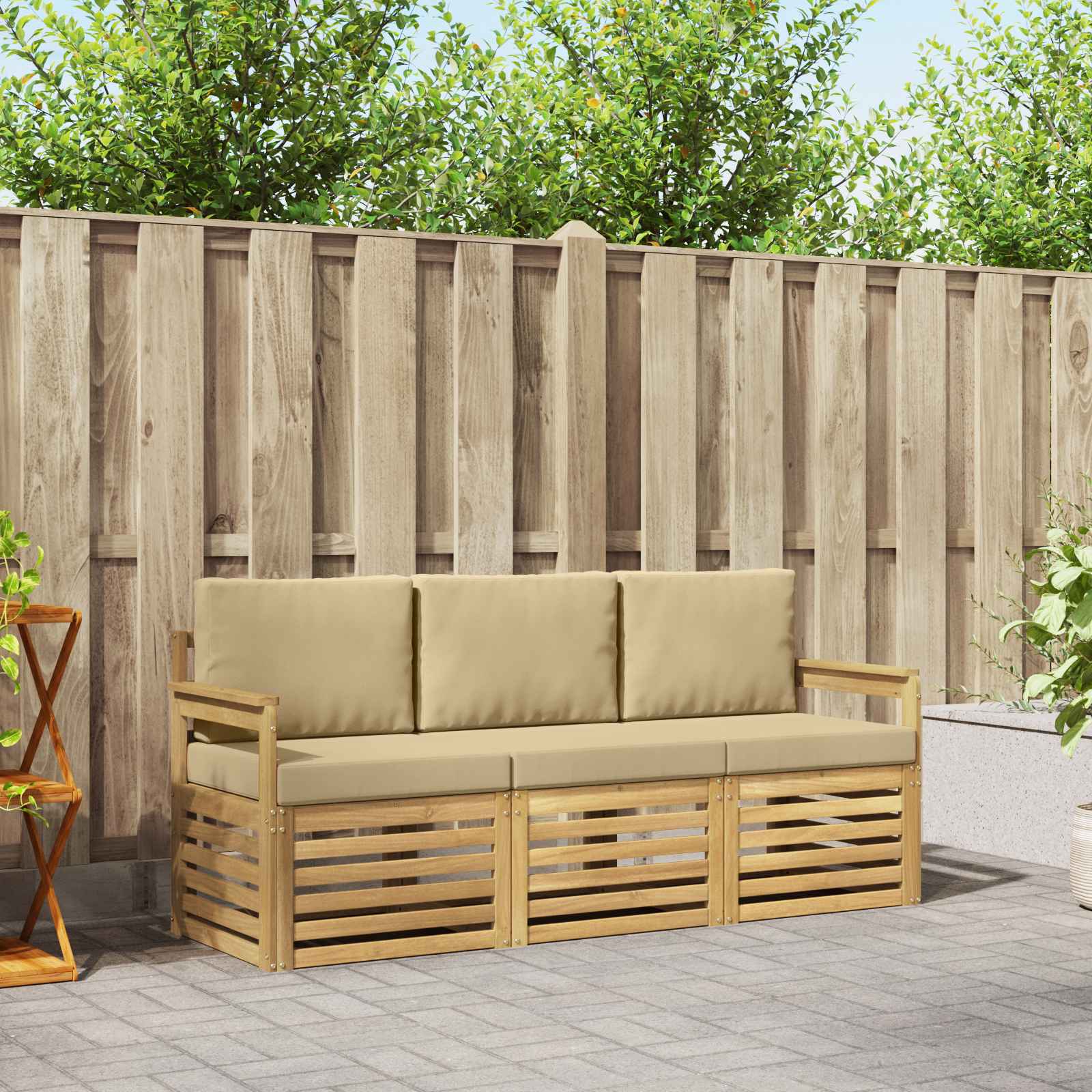 Juegos de sofás Madera de Acacia Sólida