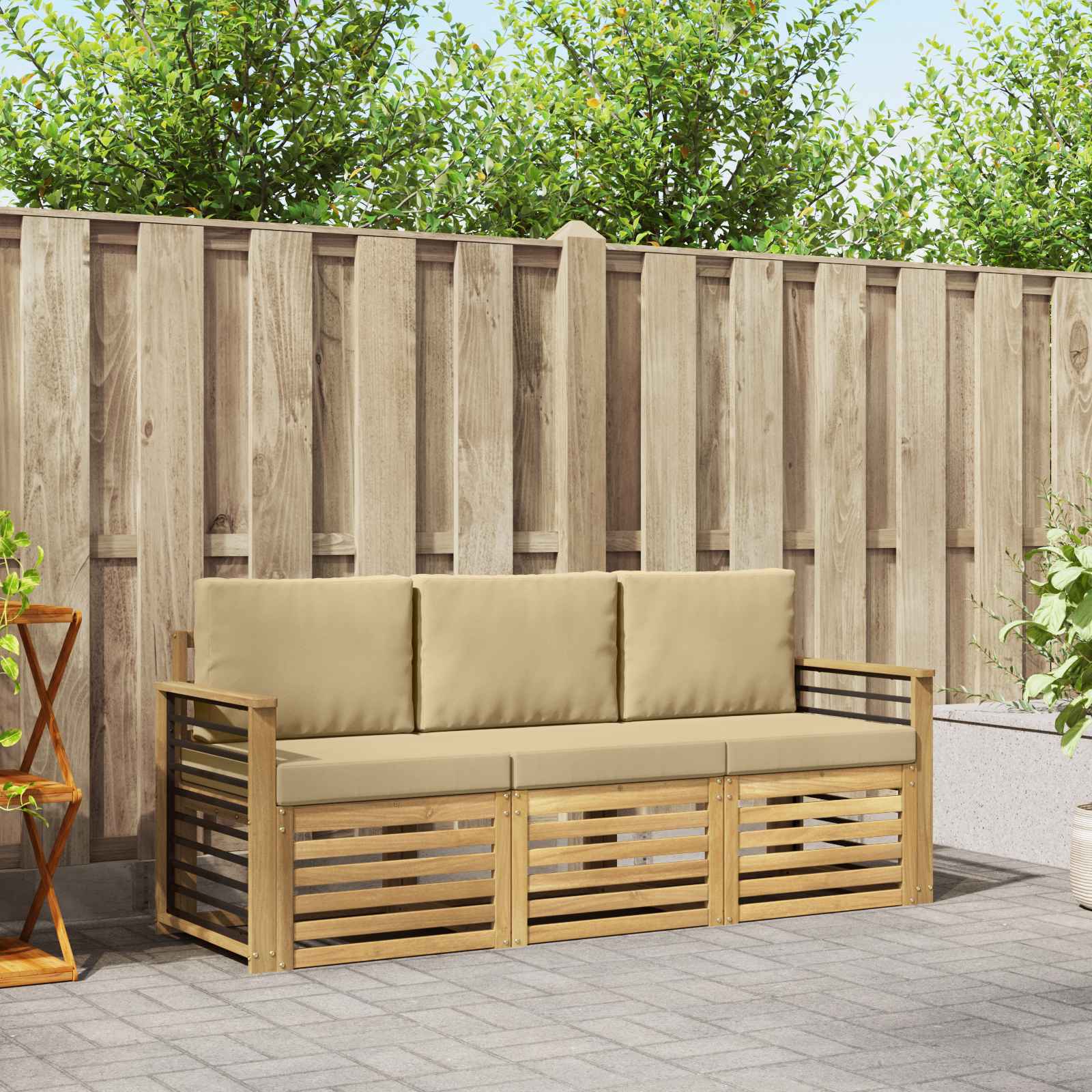 Juegos de sofás Madera de Acacia Sólida
