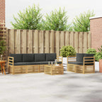 Conjunto de sofás de exterior 7 pcs Blanco