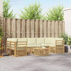 Conjunto de sofás de exterior 8 pcs Blanco y Antracita