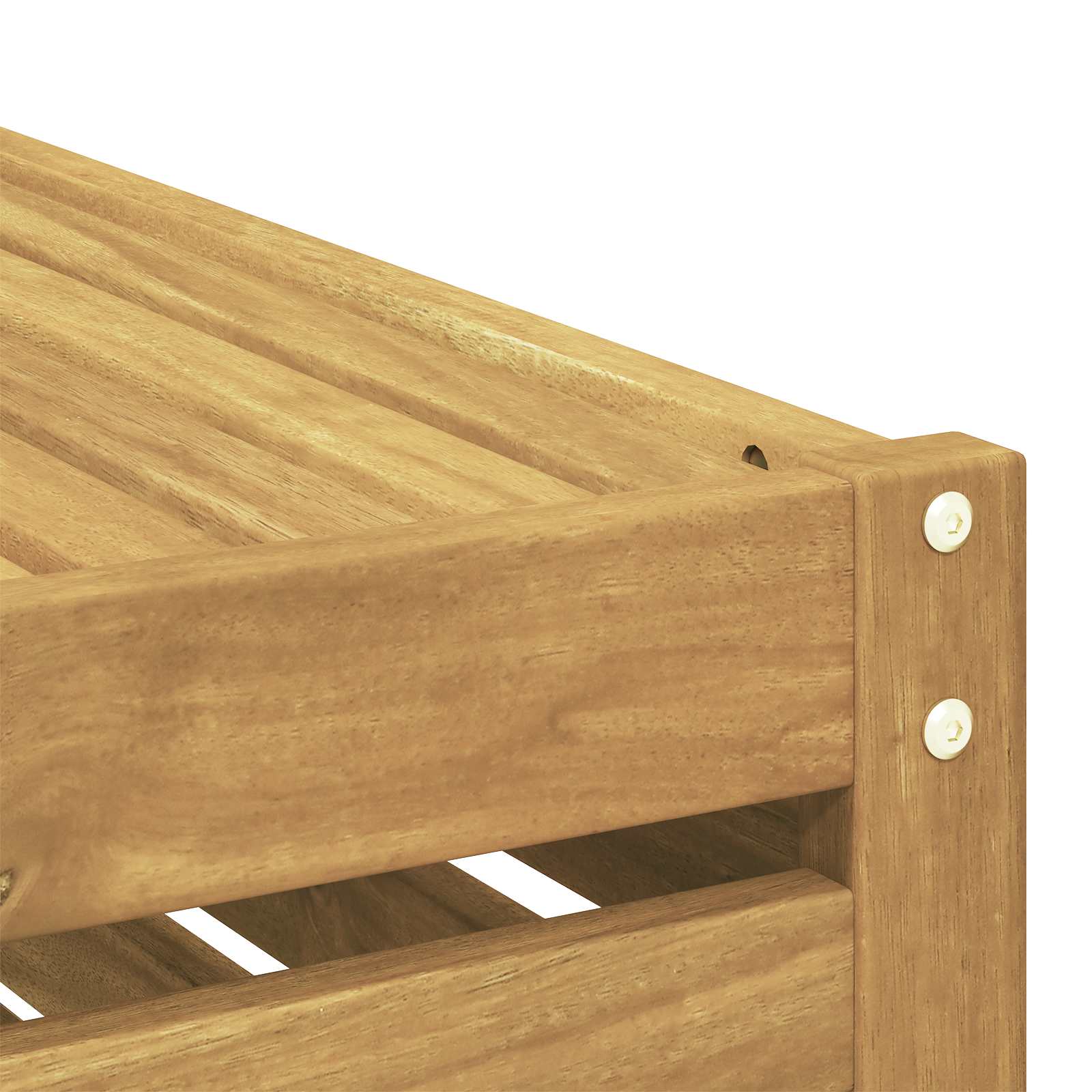 Conjunto de sofás de exterior 5 pcs Blanco 249 x 122,5 x 73 cm