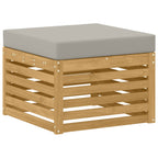 Conjunto de sofás de exterior 8 pcs Blanco y Gris Claro