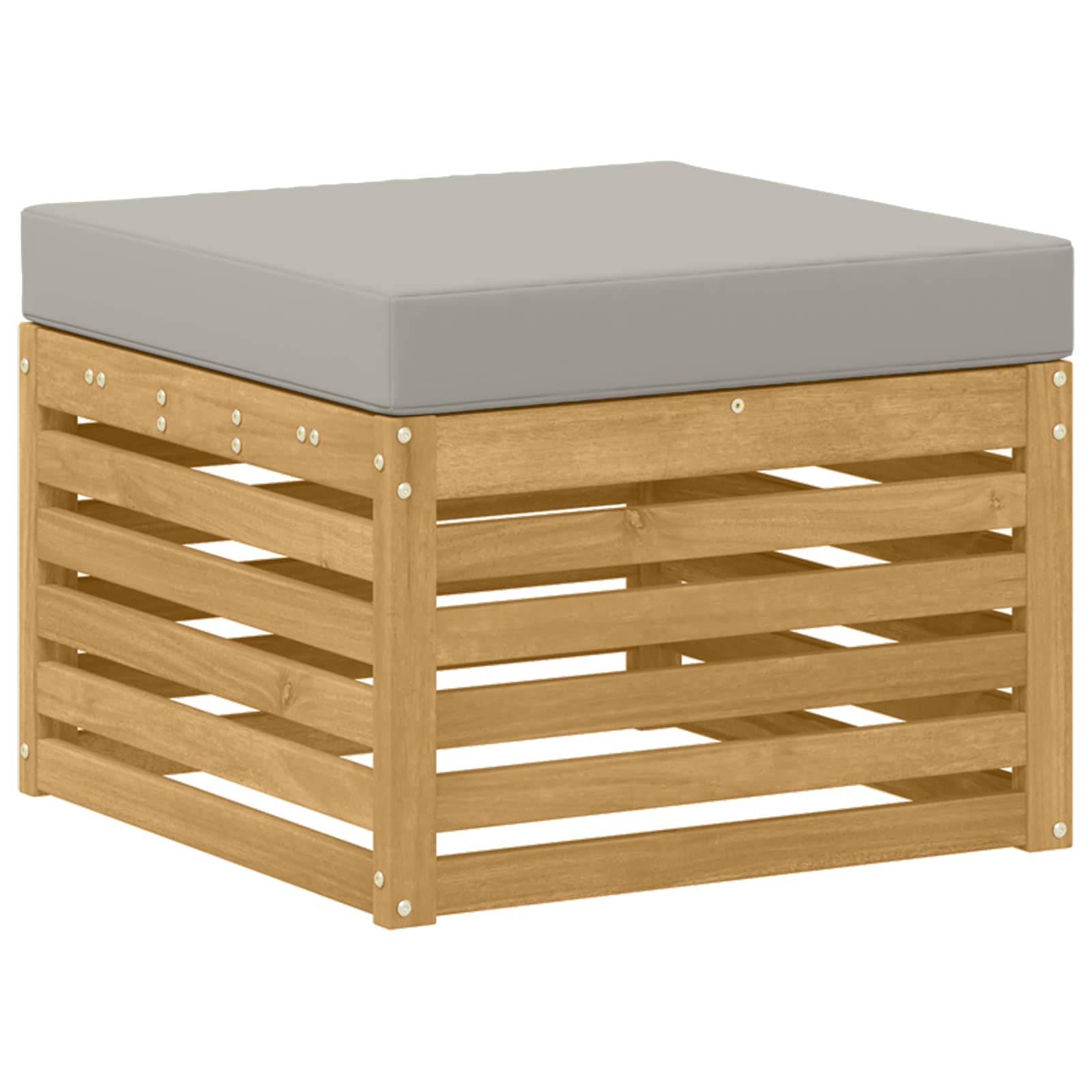 Conjunto de sofás de exterior 8 pcs Blanco y Gris Claro