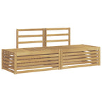 Conjunto de sofás de exterior 3 Pieza Blanco 182,5 x 63 x 73 cm