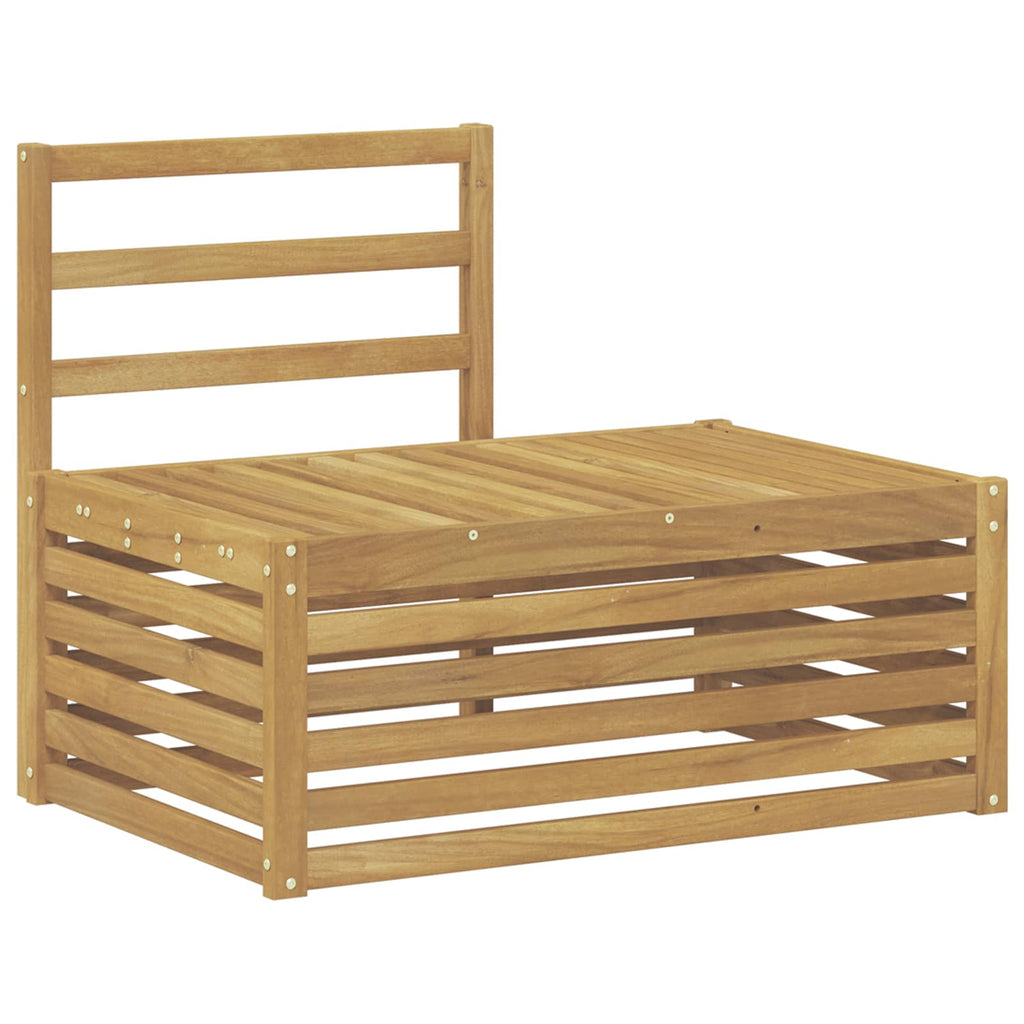 Conjunto de sofás de exterior 3 Pieza Blanco 182,5 x 63 x 73 cm