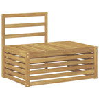 Conjunto de sofás de exterior 3 Pieza Blanco 182,5 x 63 x 73 cm