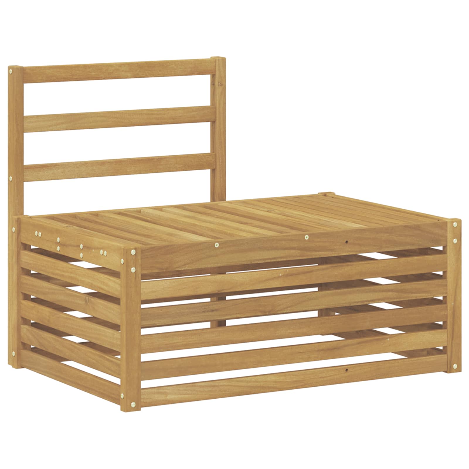 Conjunto de sofás de exterior 3 Pieza Blanco 182,5 x 63 x 73 cm