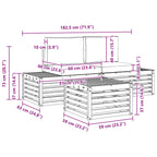 Conjunto de sofás de exterior 4 Pieza