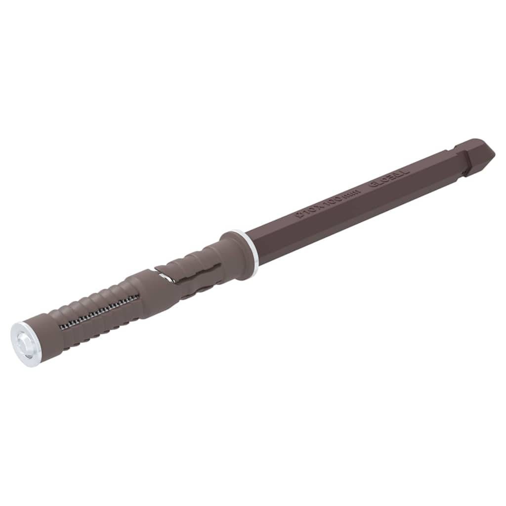 Soportes para estantes flotantes 12 pcs Beige Ø10 x 170 mm