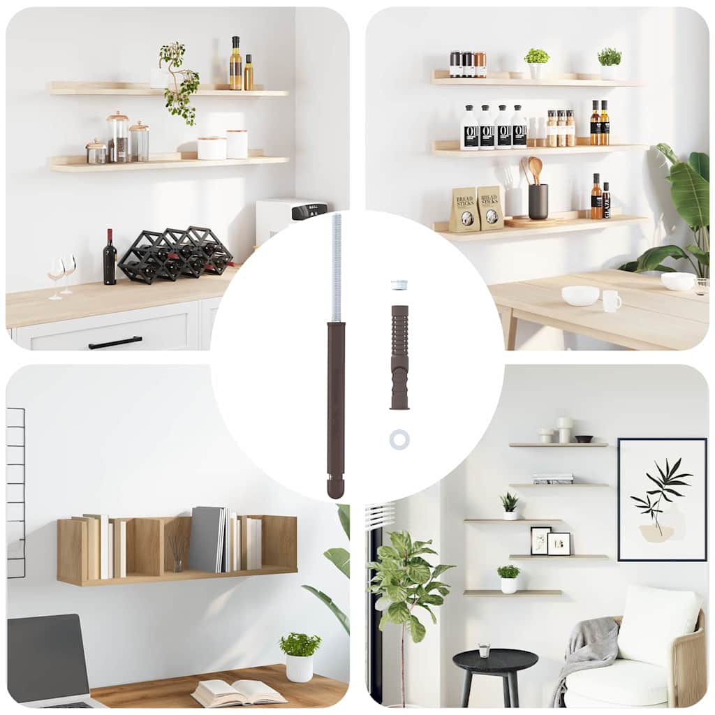 Floating Shelf Supports 12 pcs Beige Ø10 x 170 mm