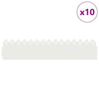 Borduras para césped 10 pcs 103 x 0,05 x 22 cm Acero