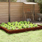 Snail fence 16 pcs Rusted 100 x 3.5 x 25 cm