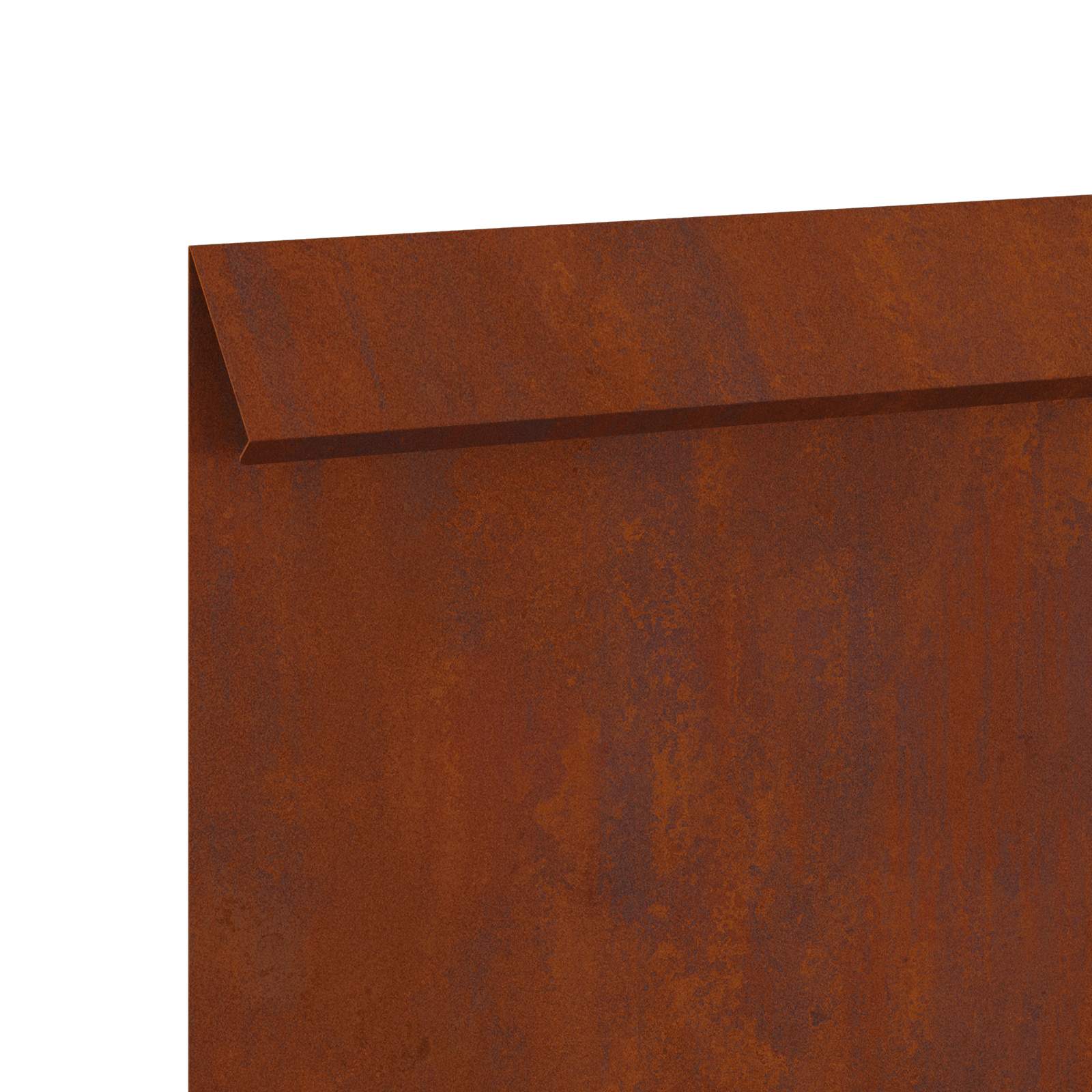 Valla para caracoles 16 pcs Oxidado 100 x 3,5 x 25 cm