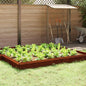 Snail fence 16 pcs Rusted 100 x 3.5 x 25 cm