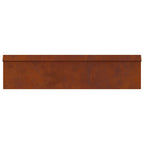 Valla para caracoles 16 pcs Oxidado 100 x 3,5 x 25 cm