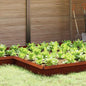 Snail fence 16 pcs Rusted 100 x 3.5 x 25 cm